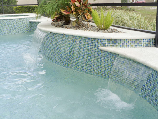 Pool A Facelift With Tile And Mosaics, Waterline Pool Tile