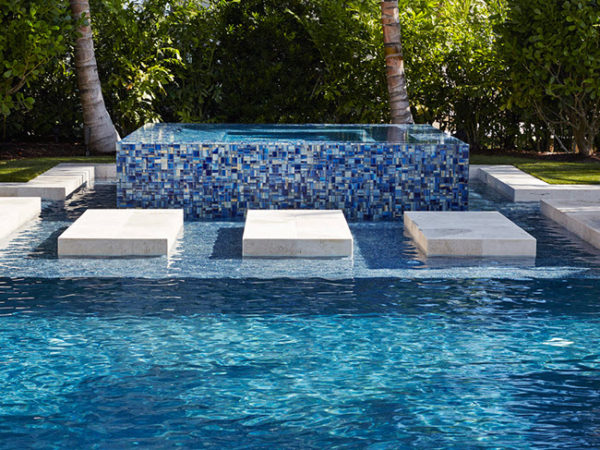 Pool A Facelift With Tile And Mosaics, Glass Tile For Pools
