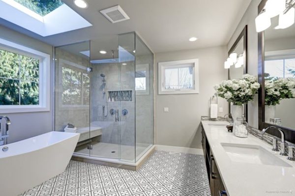Tile S, Decorative Bathroom Tile Floor