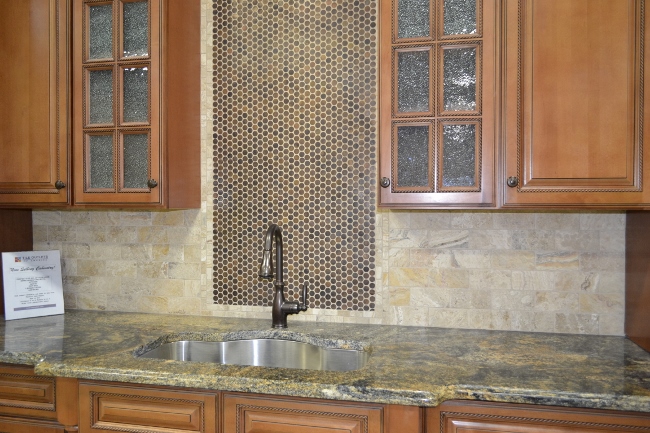 How To Use Pebbles And Penny Mosaics, Copper Penny Tile Backsplash
