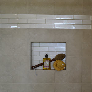 Shower Corner Shelf-Install a Tile Soap Dish