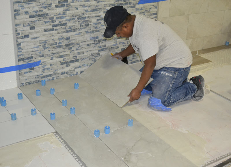 Shower Tile Installation