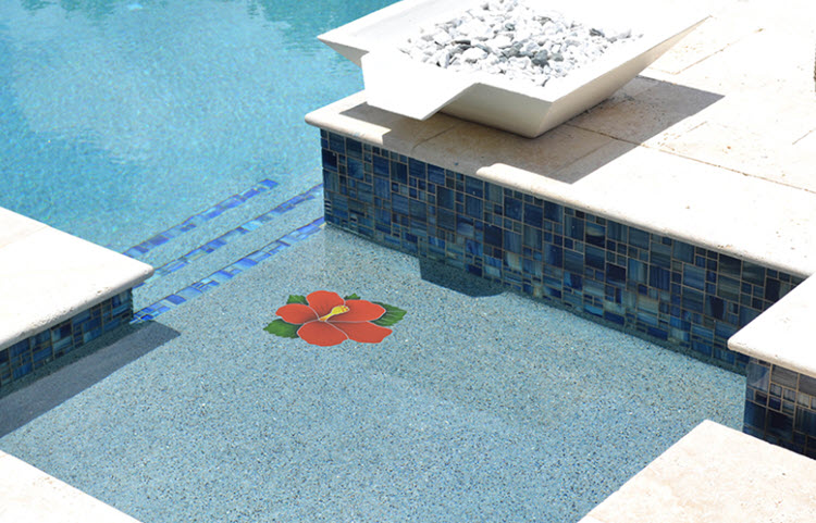 Mosaics for Pool Steps