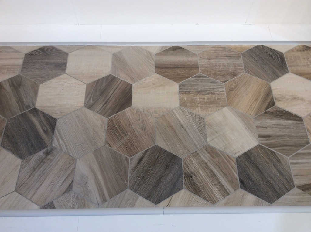 Coverings Tile Trend: Wood Tile Hexagon