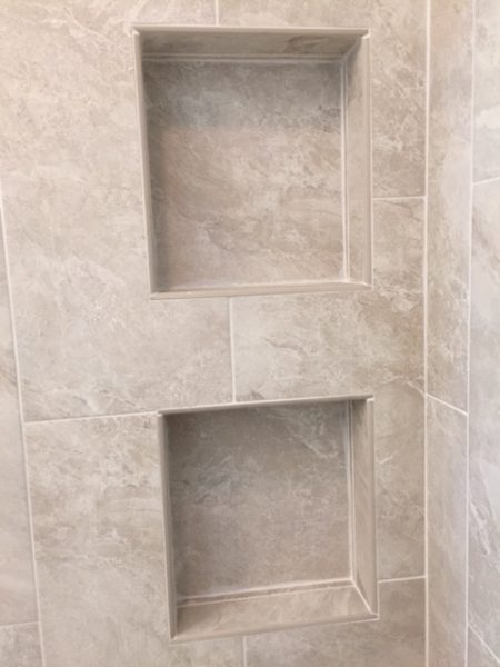 Preformed Ready For Tile Shower Niches, How To Tile A Shower Niche With Pencil Trimmer