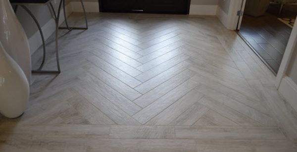 Kate S Wood Plank Tile Floor And Wall, Wood Look Tile Herringbone