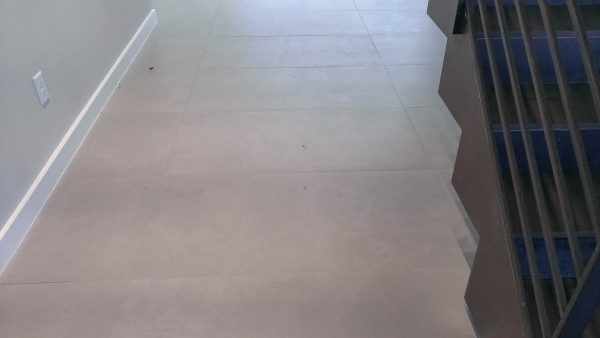 Titan Cemento 24x48 porcelain tile has low shade variation