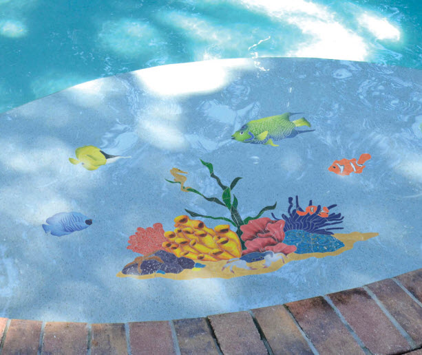 Shop Now Mini Tropical Fish Orange Tile, Artistry In Mosaics